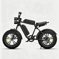 Schwarz-ENGWE M20 E-Bike im Motorrad-Stil